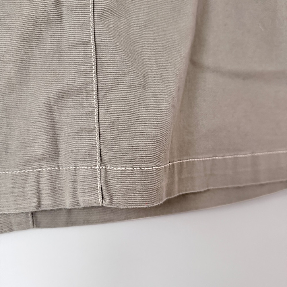 LL BEAN | TAUPE UTILITY CARGO STYLE COTTON MINI SKIRT SIZE 10 PETITE - Picture 6 of 11